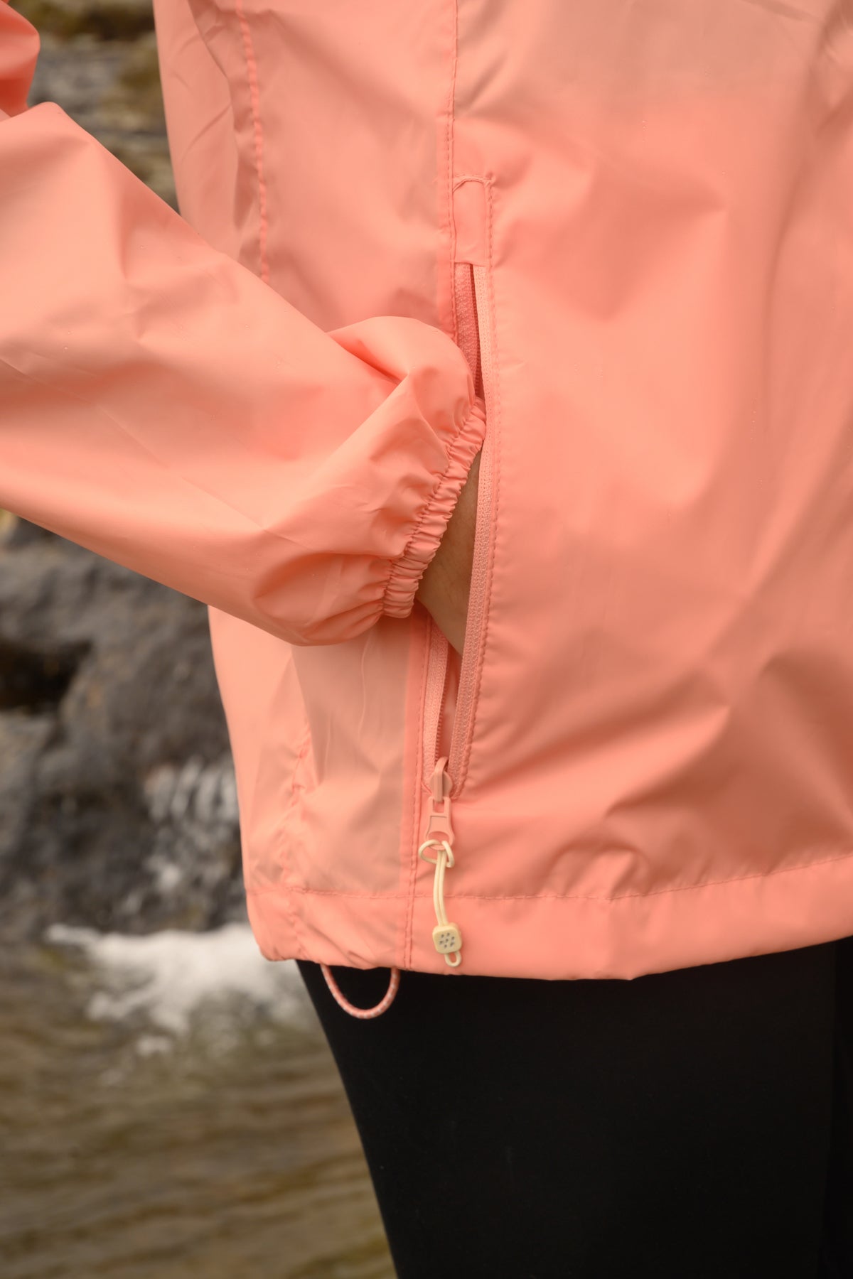 Origin Packable Waterproof Jacket - Soft Coral