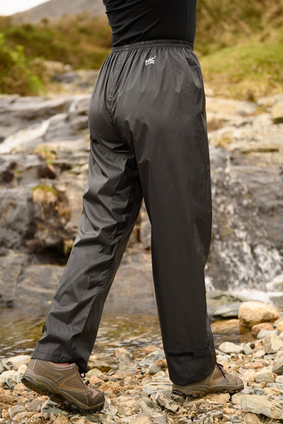 Womens waterproof overtrousers 20,000 mm of water sealed seams