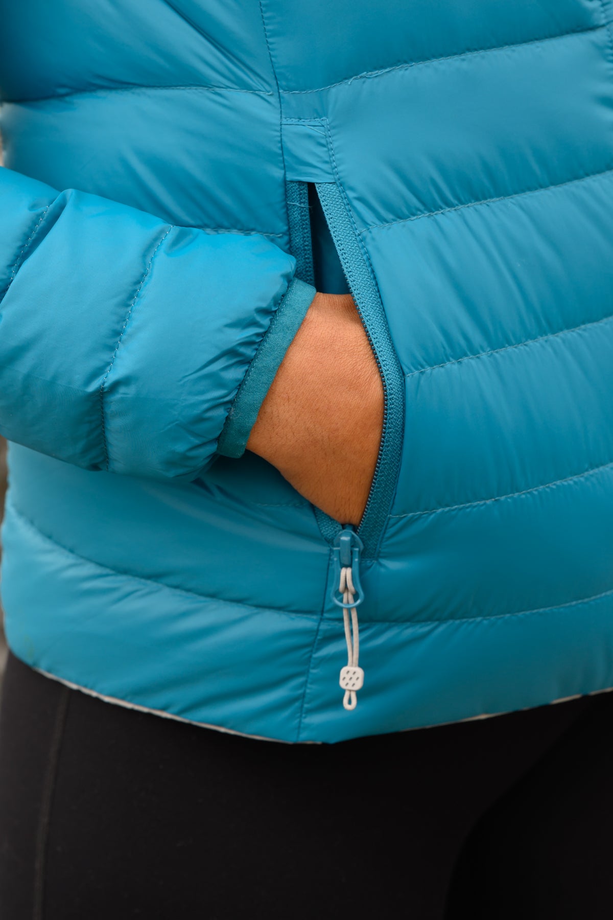 Polar - Packable Women's Down Jacket - Petrol Soft Grey