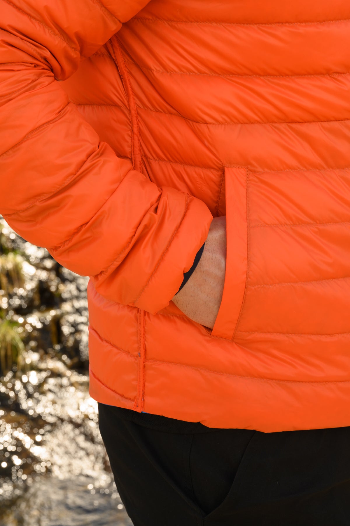 Polar - Packable Men's Down Jacket - Royal Flame