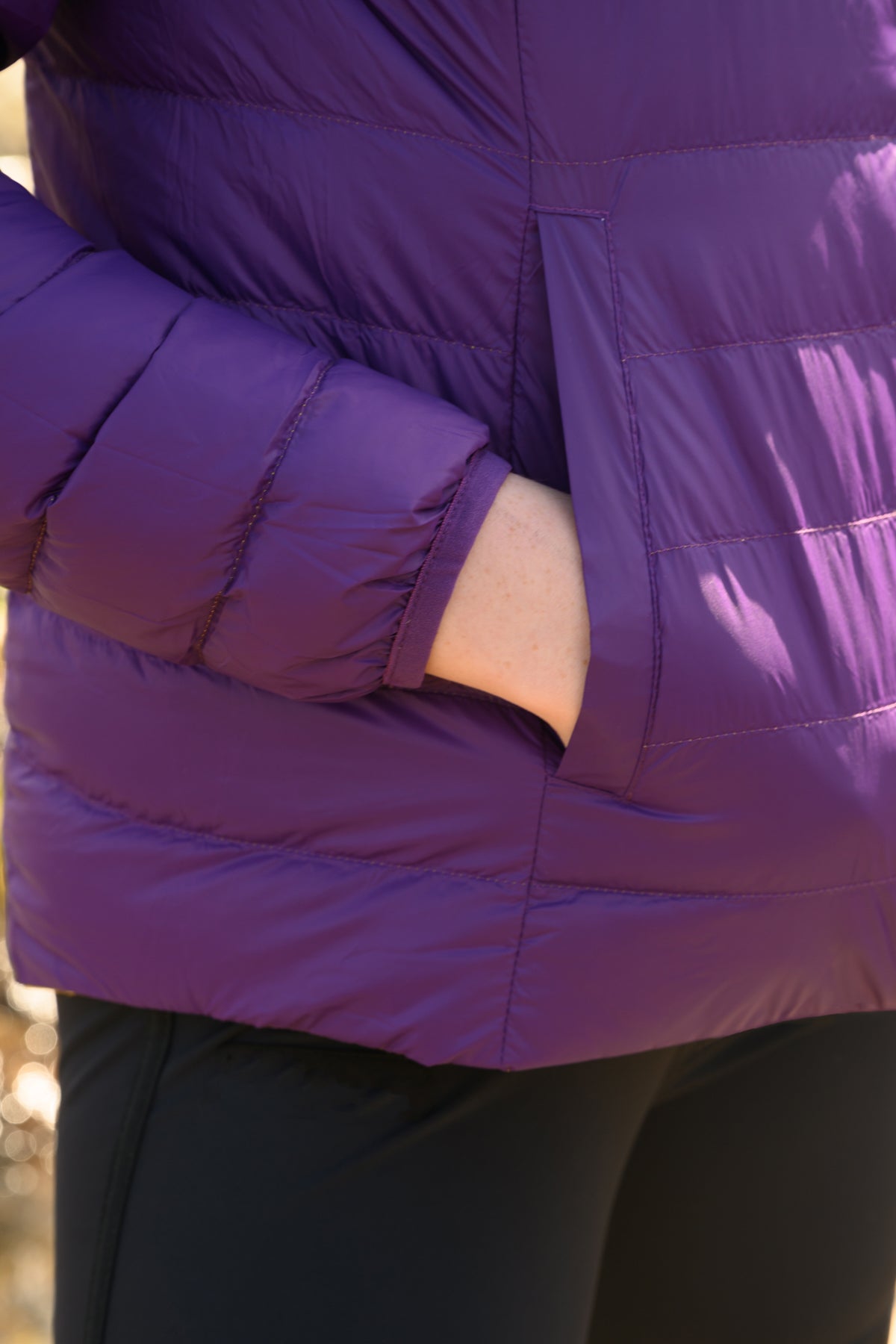 Polar Womens Reversible Down jacket - Yellow Grape