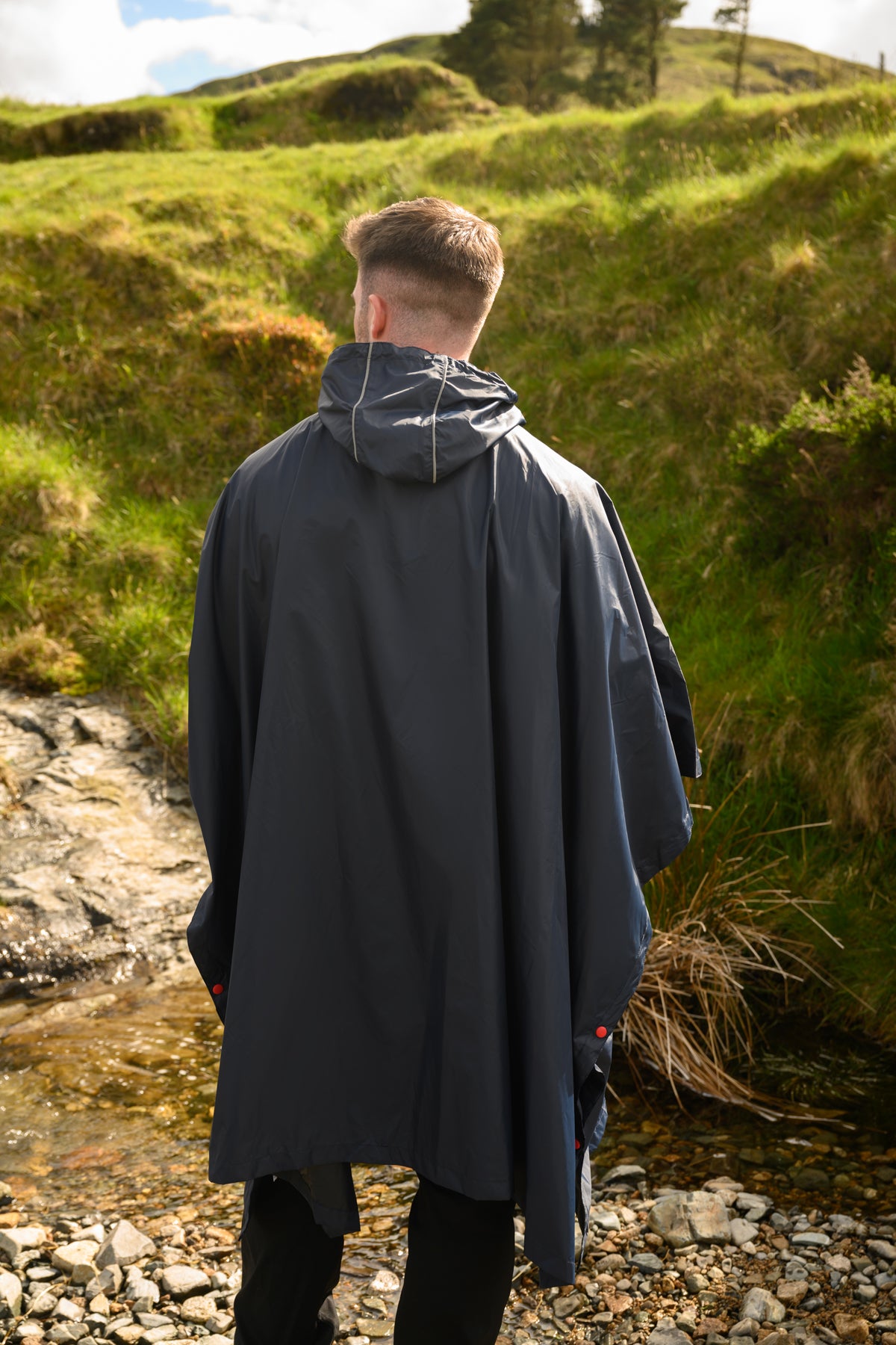 Poncho Packable Waterproof Cape - Navy