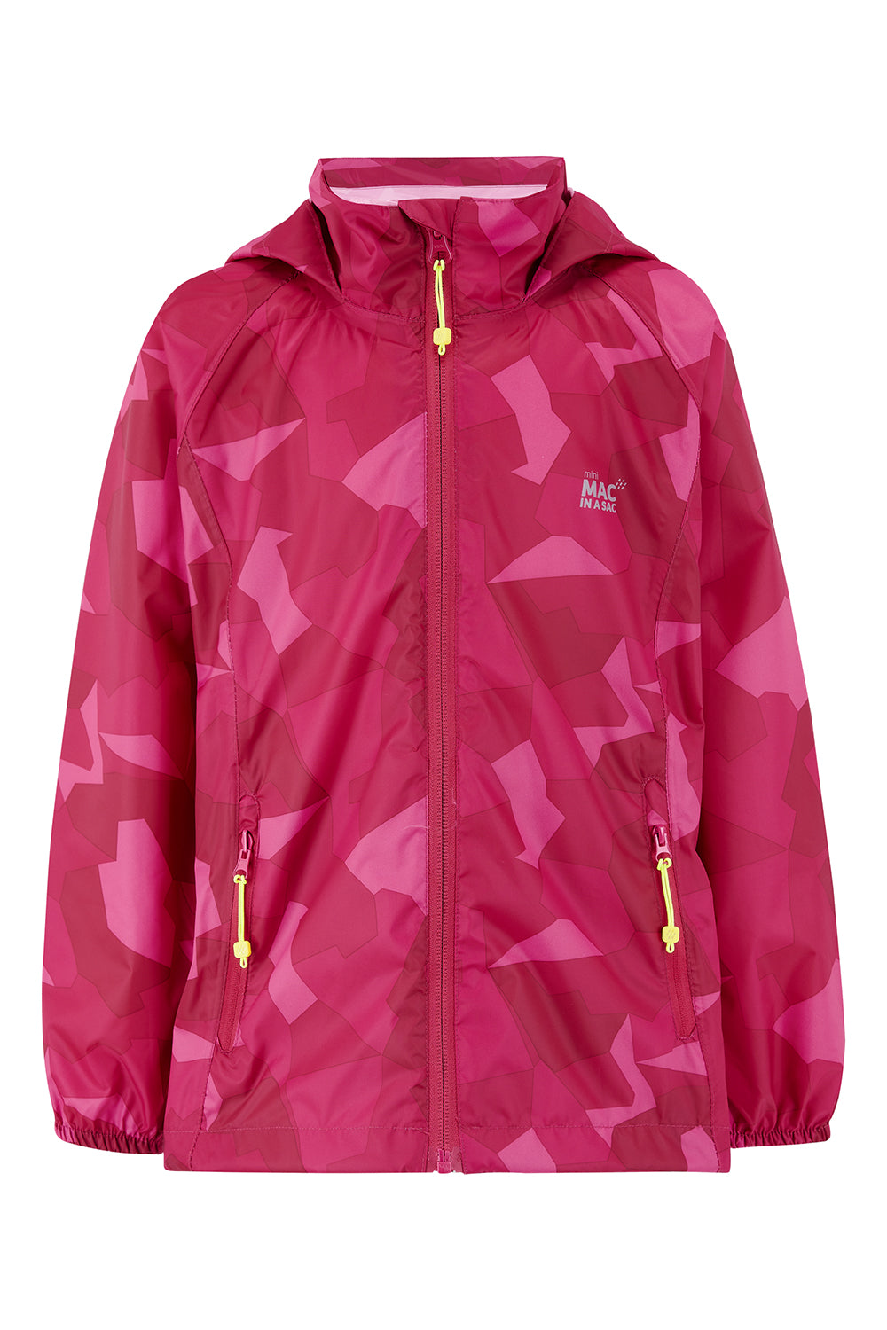 Origin Packable Waterproof Jacket - Pink Camo Tonal Zip