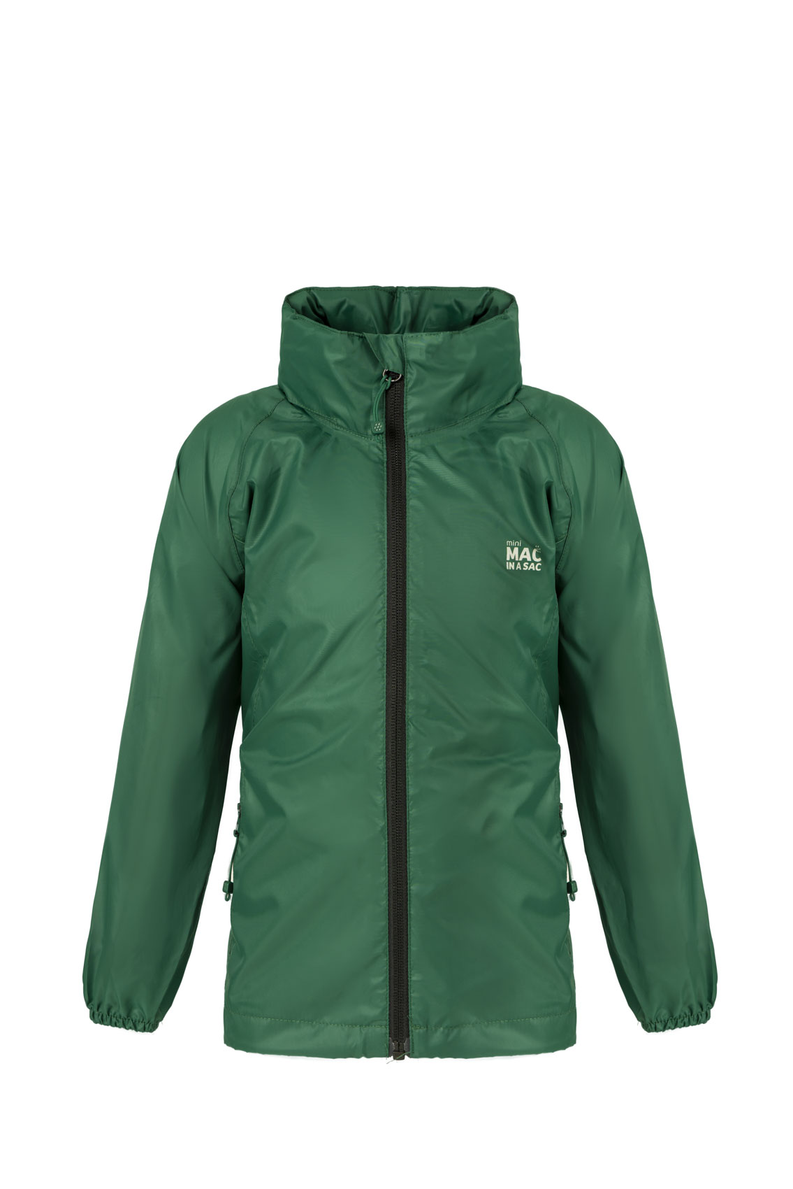 Origin Mini Packable Waterproof Kids Jacket - Bottle Green