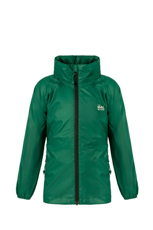 Origin Mini Packable Waterproof Kids Jacket - Bottle Green