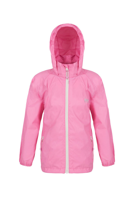 Origin Mini Packable Waterproof Kids Jacket - Pink