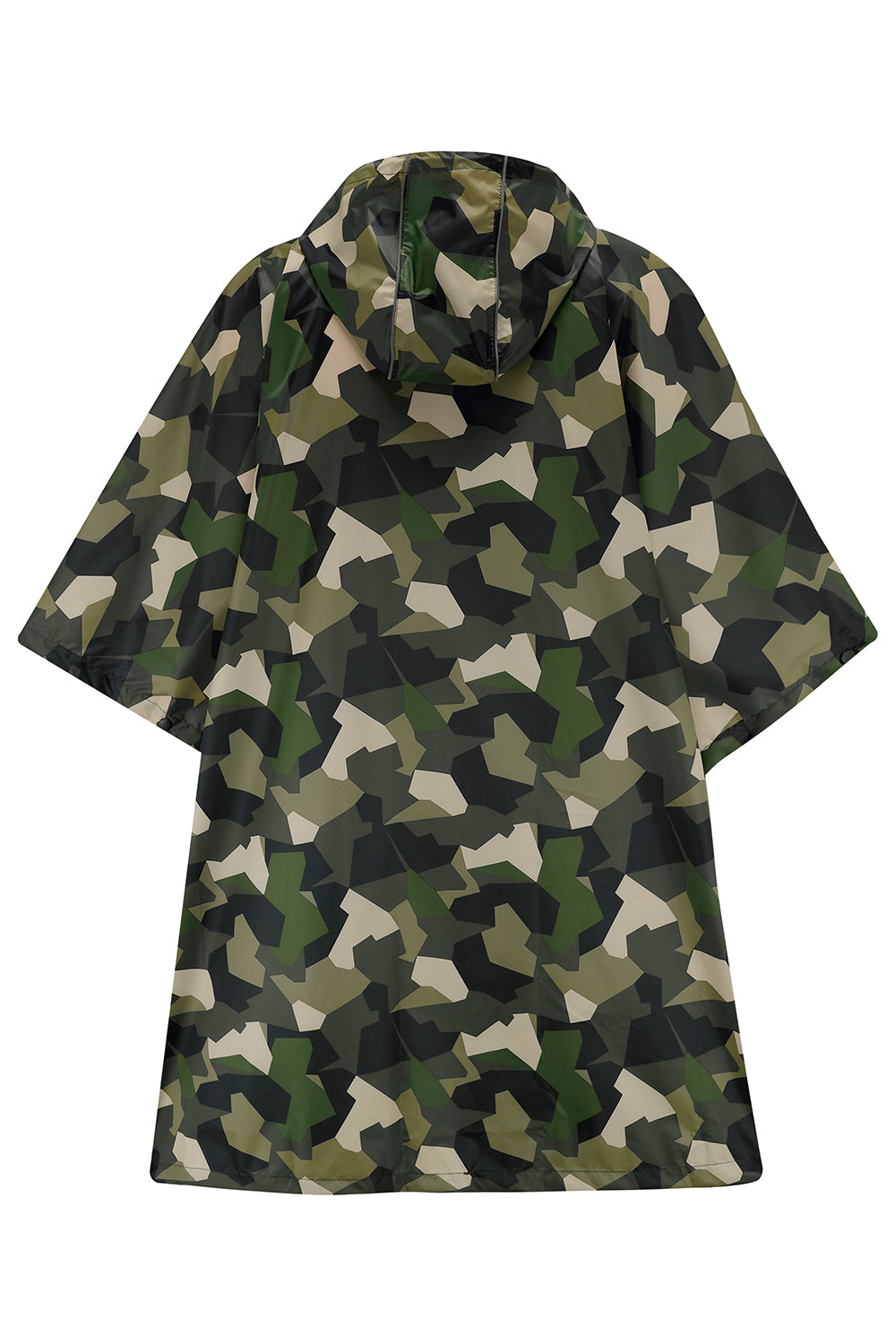 Poncho Packable Waterproof Cape - Green Camo