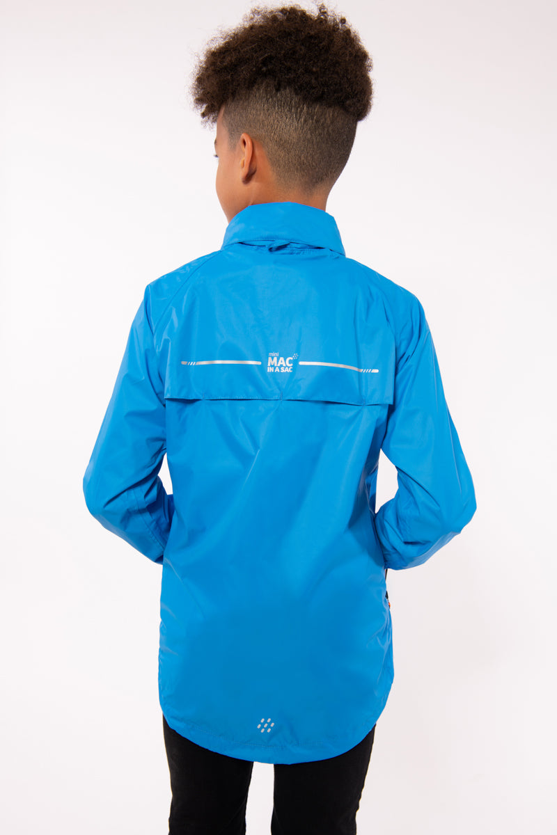 Origin Mini Packable Waterproof Kids Jacket - Ocean Blue