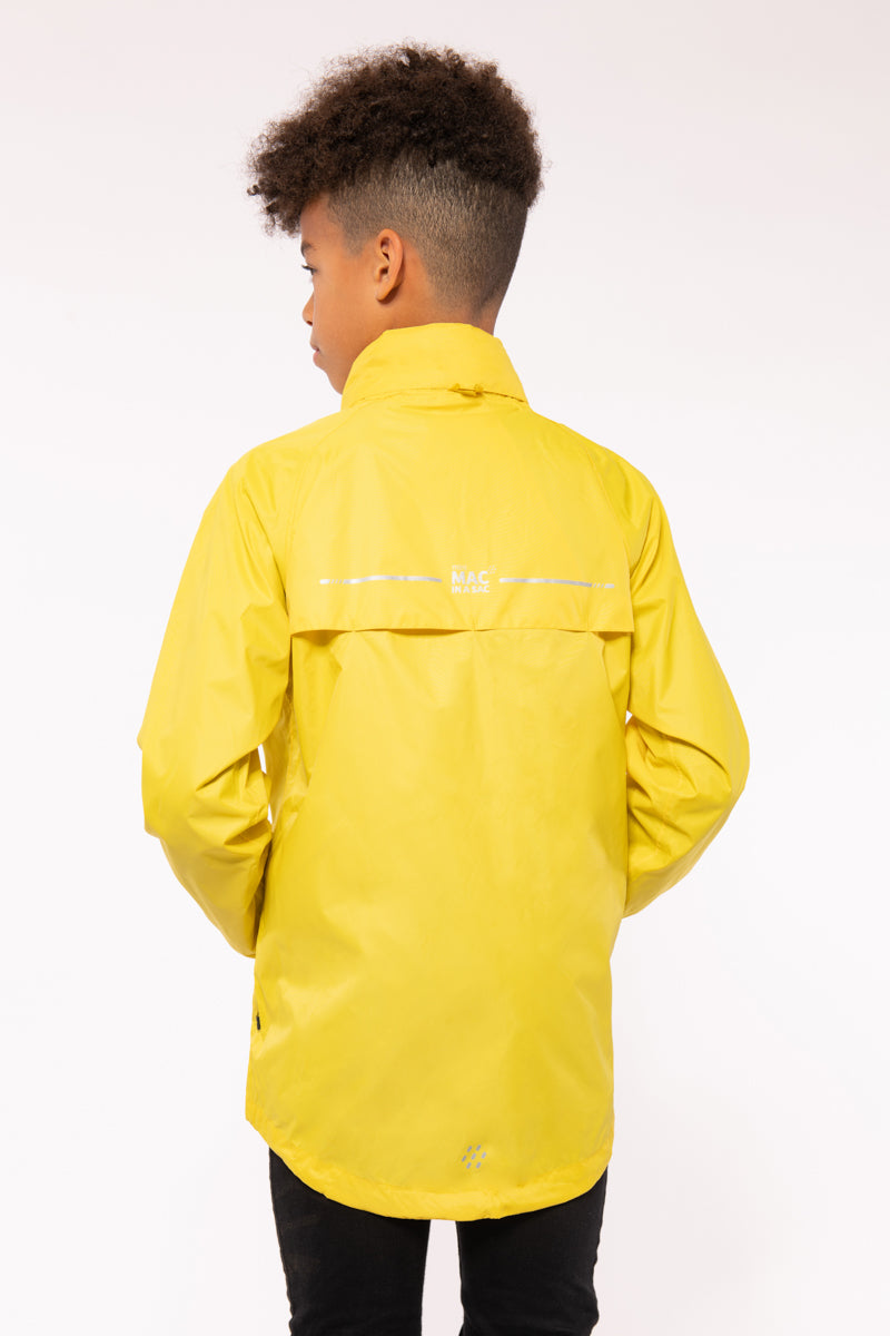 Origin Mini Packable Waterproof Kids Jacket - Yellow