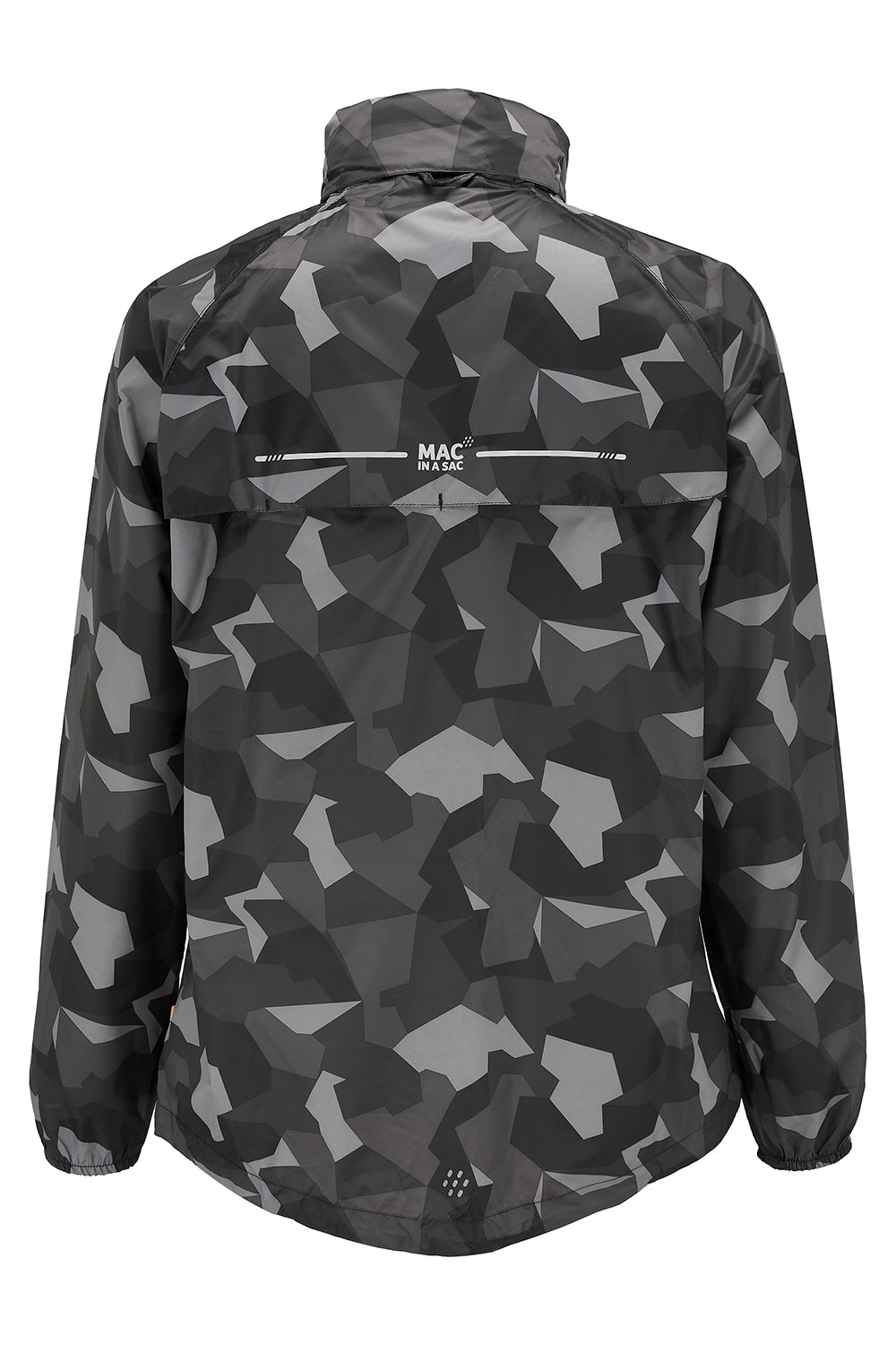 Origin Packable Waterproof Jacket - Black Camo Tonal Zip