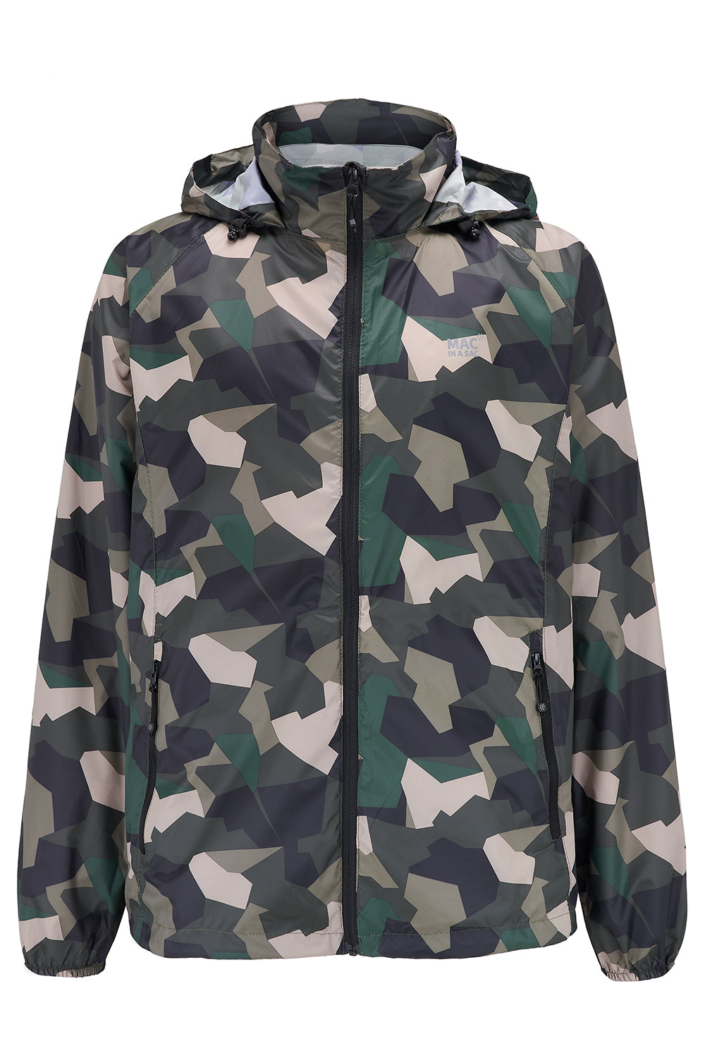 Origin Packable Waterproof Jacket - Green Camo