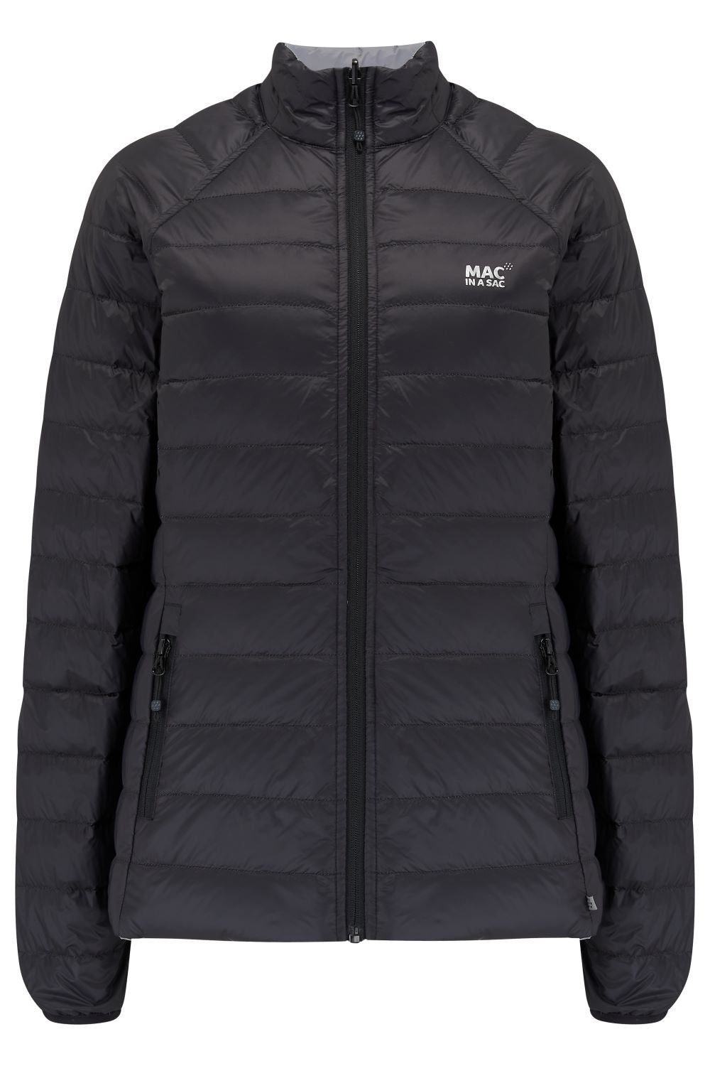 Polar - Packable Women's Down Jacket - Black Grey