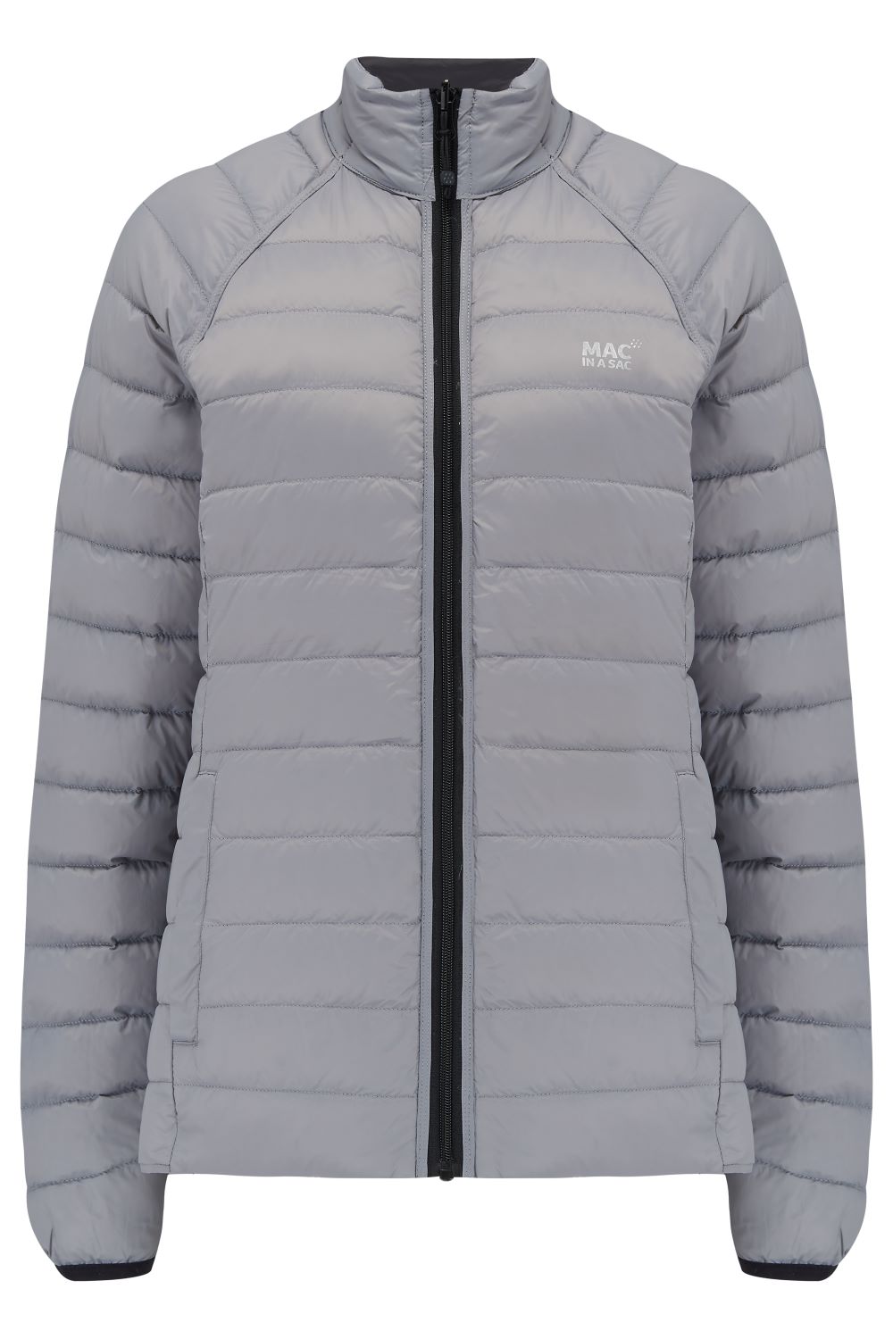 Polar - Packable Women's Down Jacket - Black Grey