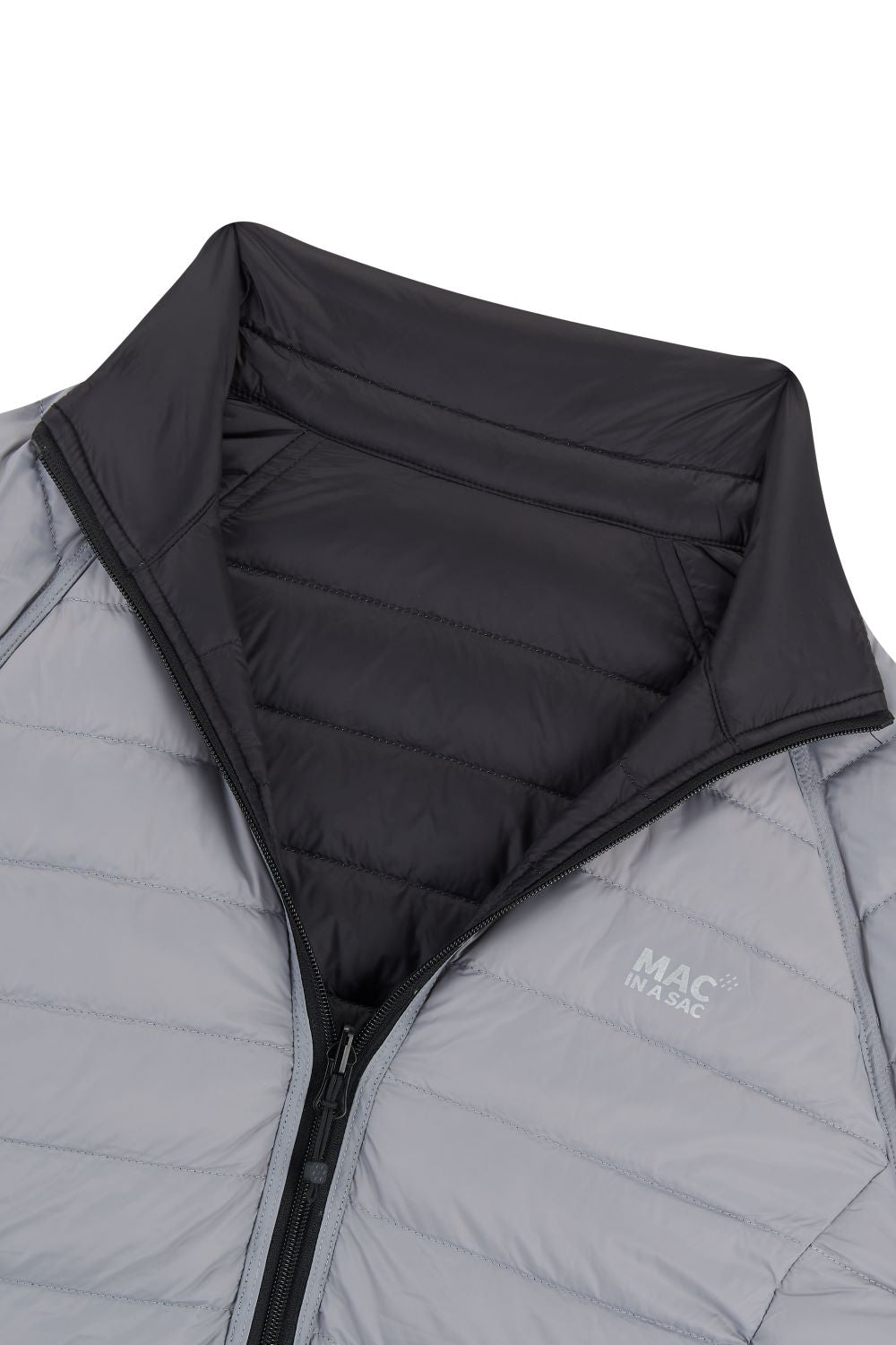 Polar - Packable Women's Down Jacket - Black Grey