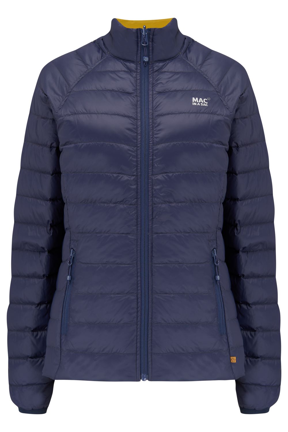 Polar - Packable Women's Down Jacket -  Navy Mustard