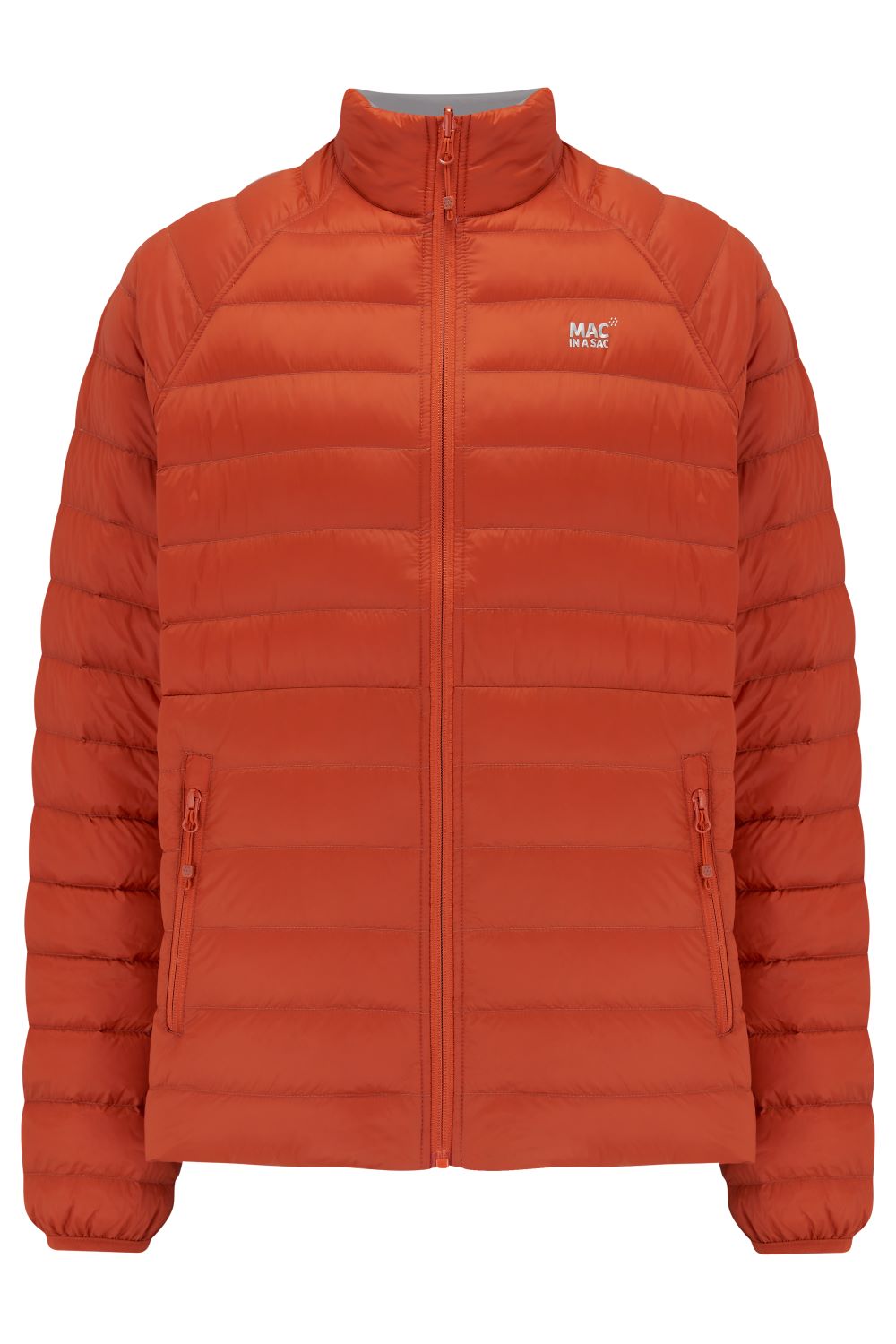 Polar - Packable Men's Down Jacket - Burnt Orange Grey