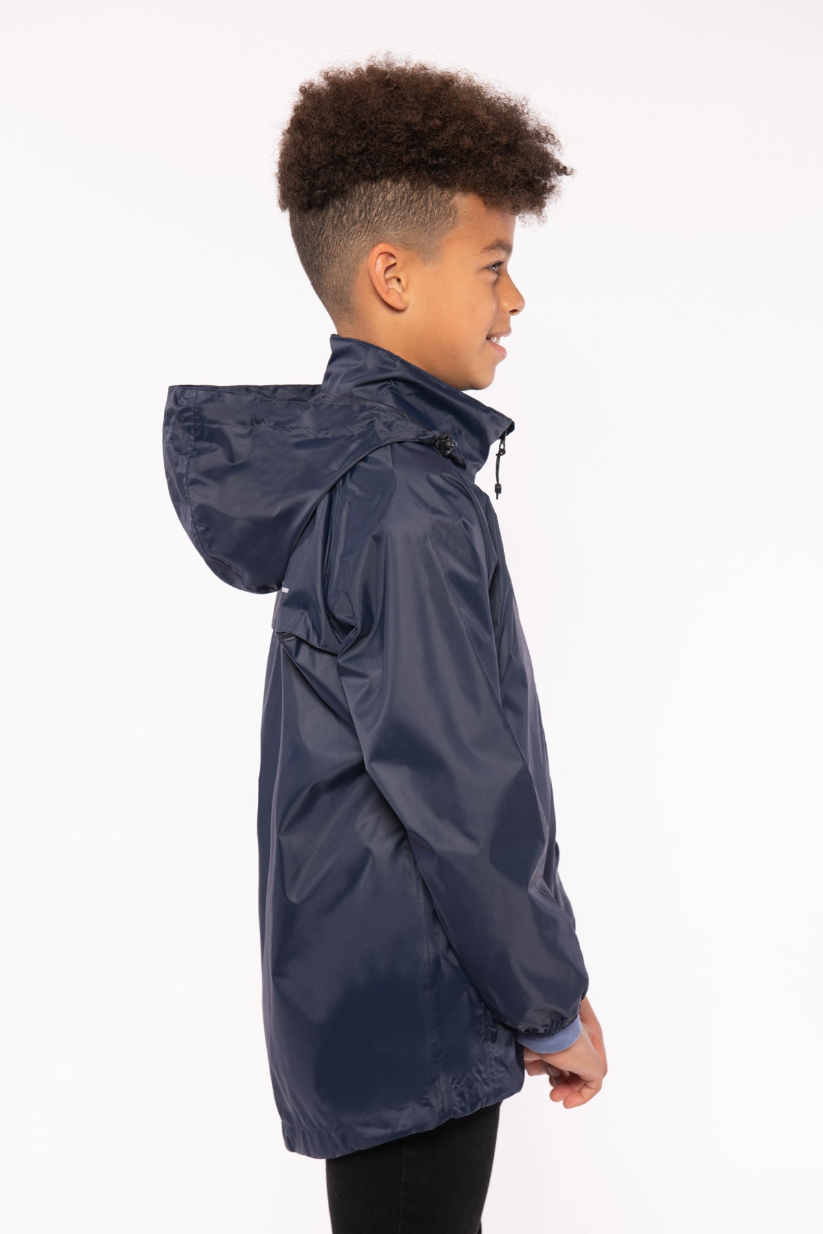 Origin Mini Packable Waterproof Kids Jacket - Navy