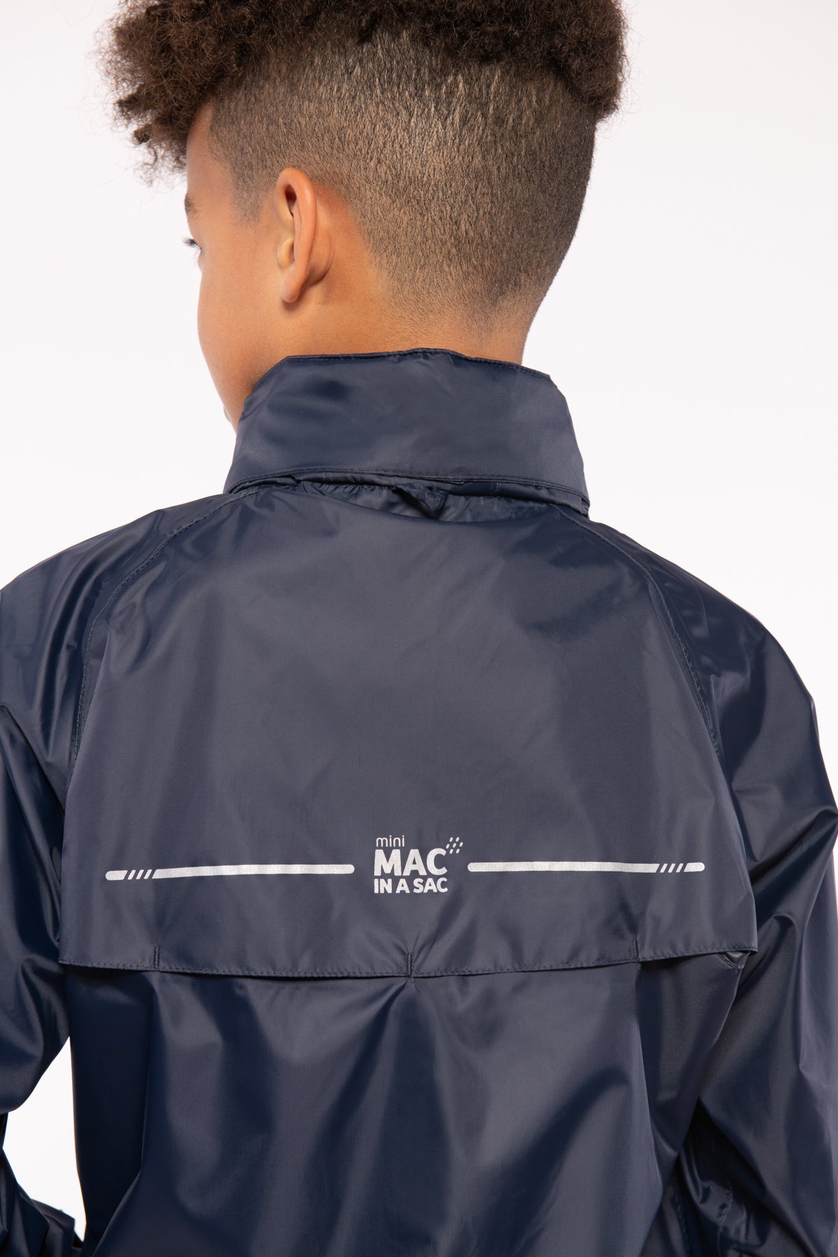 Origin Mini Packable Waterproof Kids Jacket - Navy