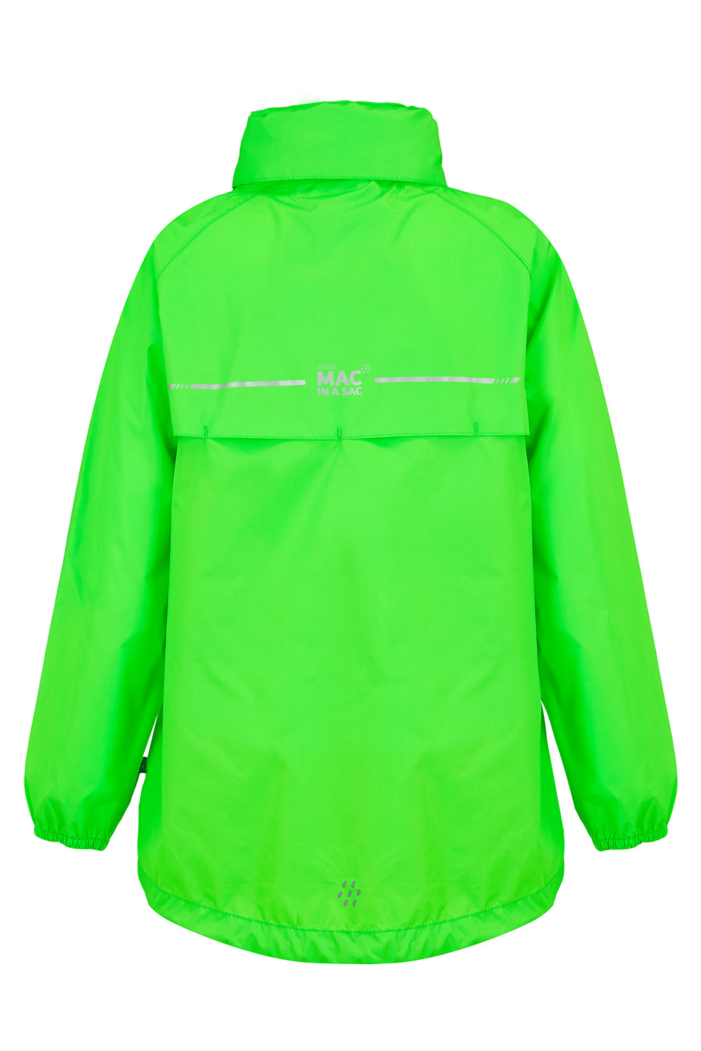 Origin Mini Packable Waterproof Kids Jacket - Neon Green