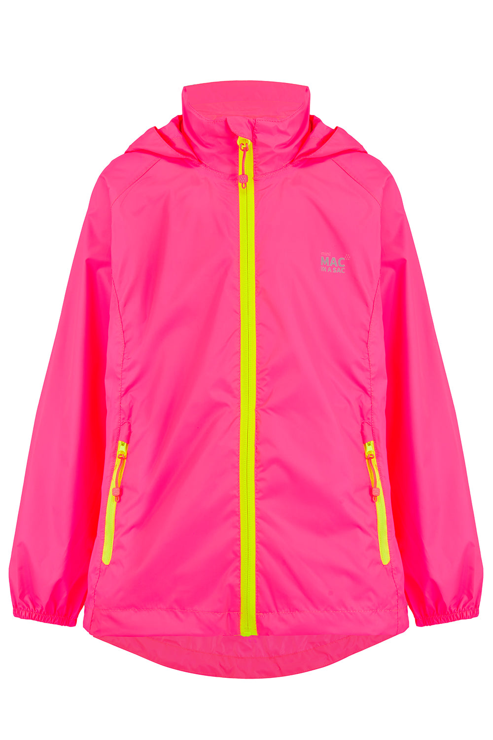 Origin Mini Packable Waterproof Kids Jacket - Neon Pink