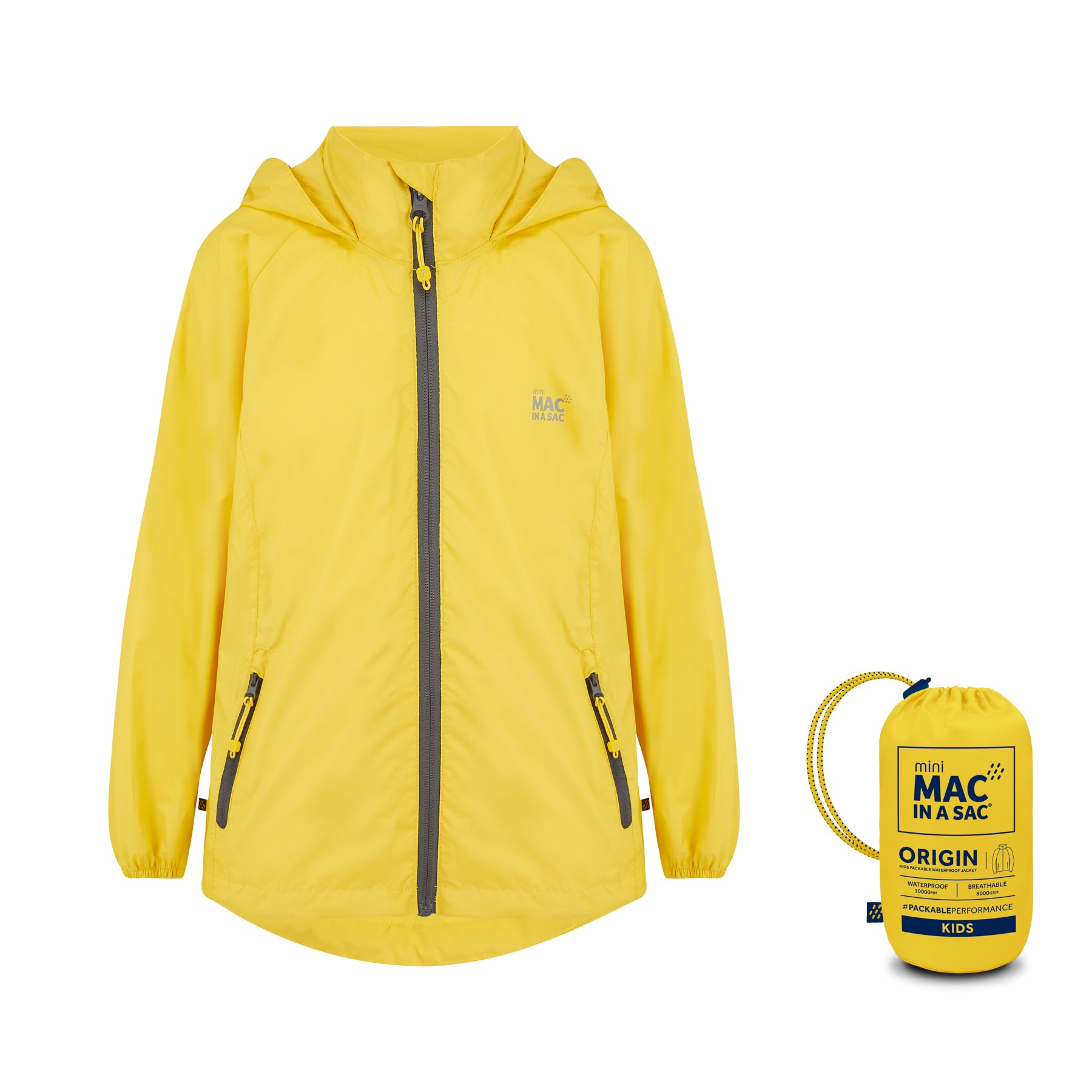 Mini Origin Jacket. Packable Waterproof Mac in a Sac