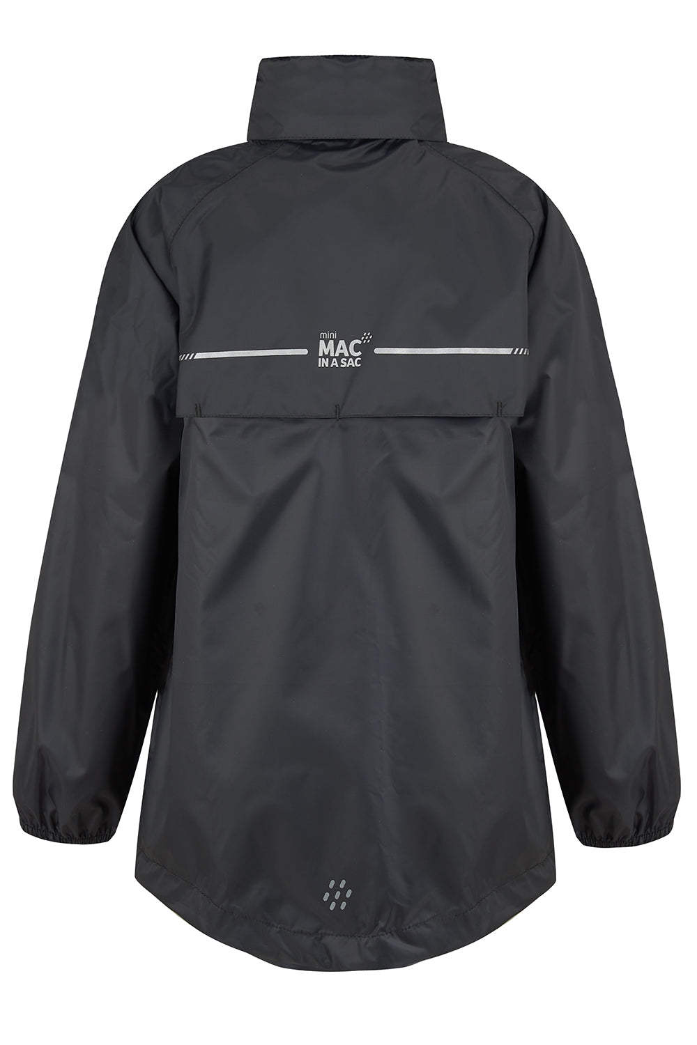 Origin Mini Packable Waterproof Kids Jacket - Black
