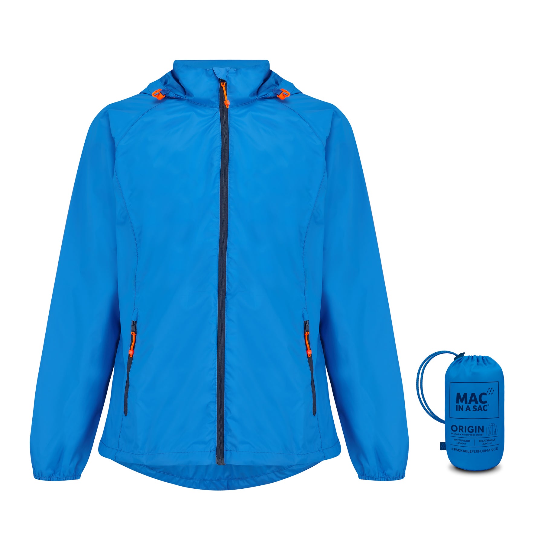 Origin Packable Waterproof Jacket - Ocean