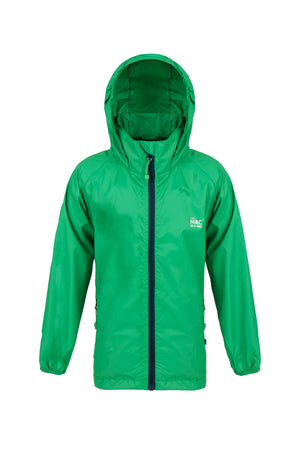 Origin Mini Packable Waterproof Kids Jacket - Pea Green