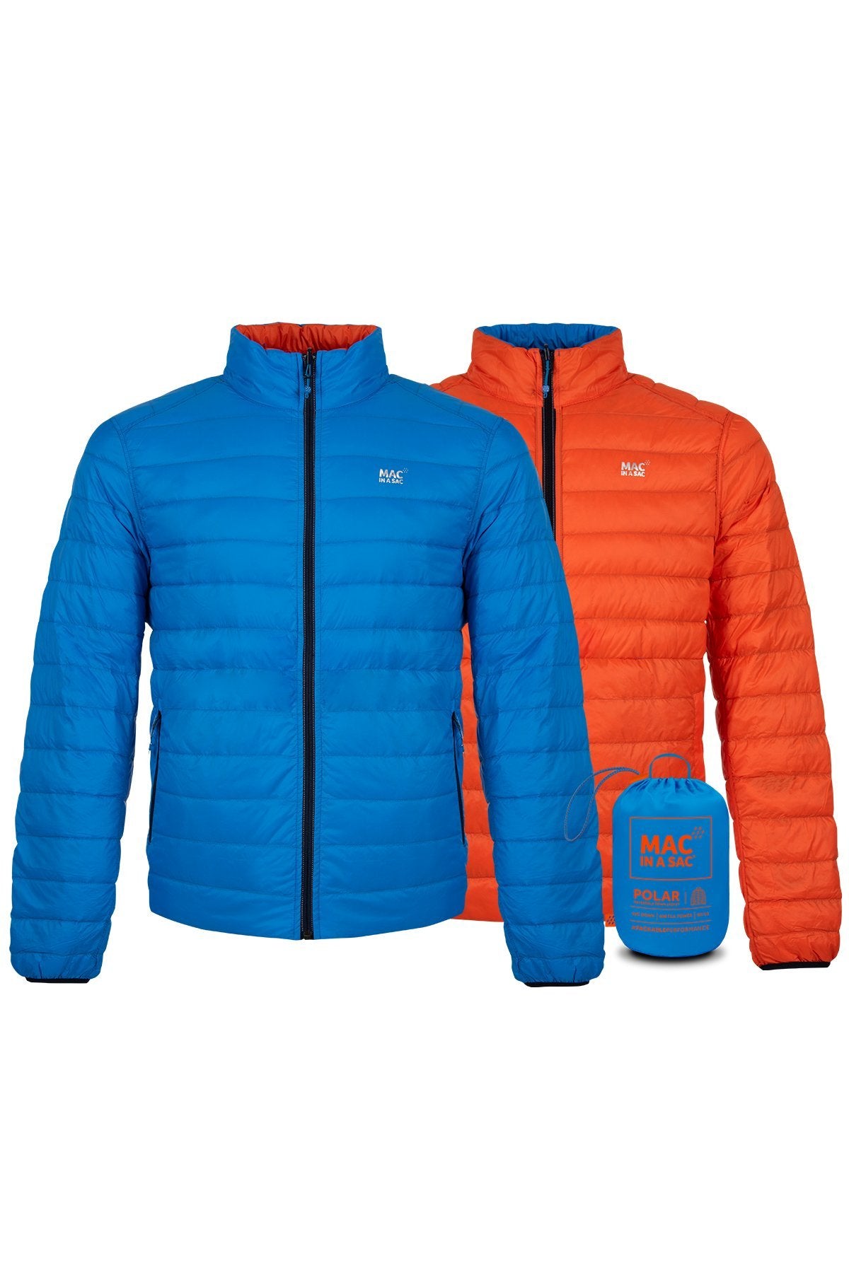 Polar - Packable Men's Down Jacket - Royal Flame