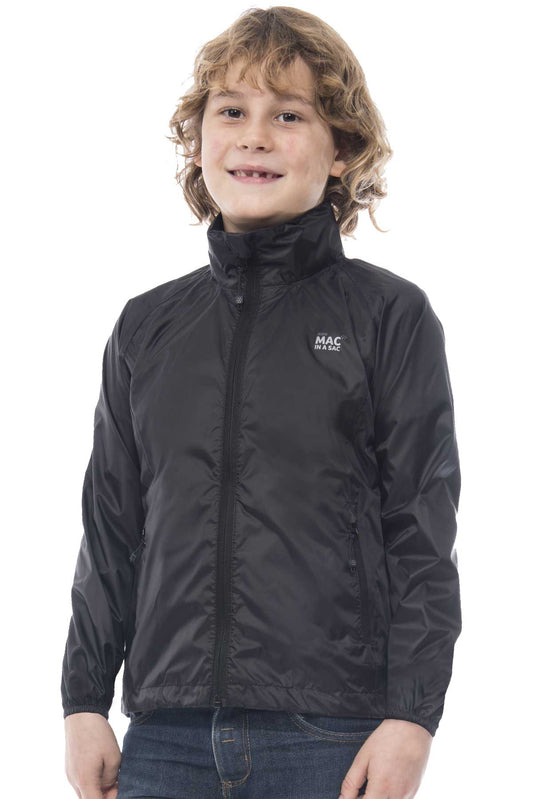 Mac in a Sac MINI Origin Waterproof Packaway Jacket in Jet Black